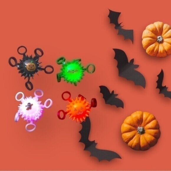Light-Up Halloween Finger Stretch Ball - Picture 1 of 6